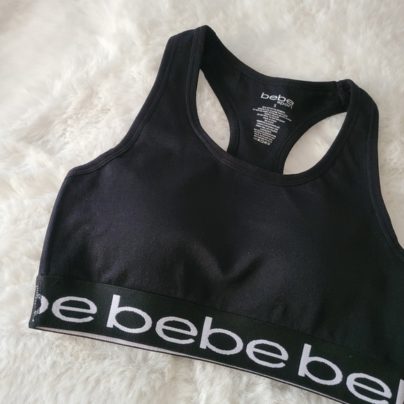💕BEBE SPORT SEAMLESS RACER BACK SPORT BRA SIZE S - Picture 5 of 7